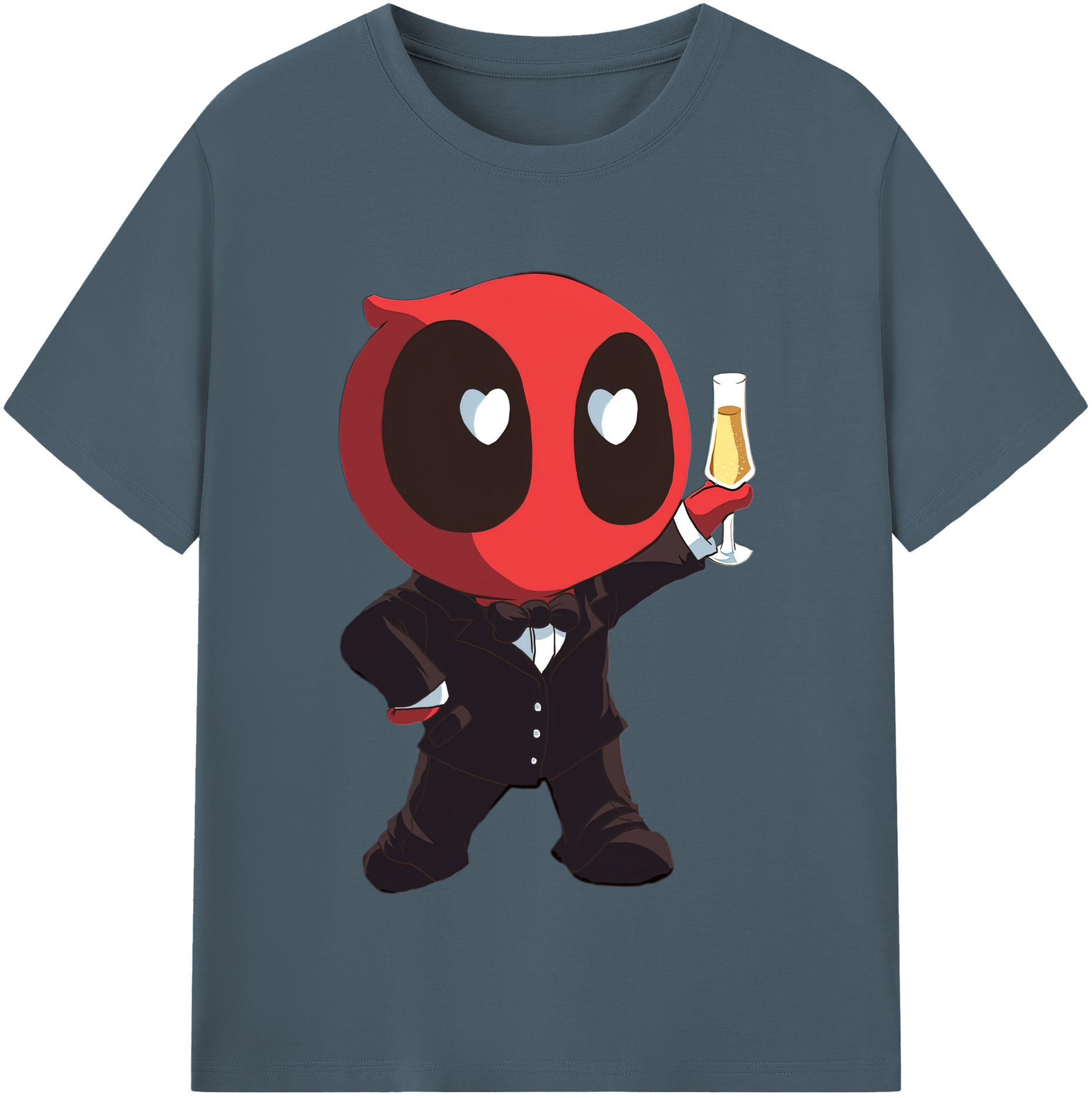 （画像用） Deadpool デッドプール 綿100％半袖Tシャツ（フロントプリント）